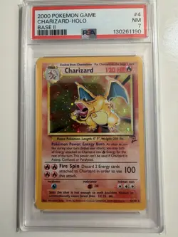 2000 POKEMON BASE SET 2 CHARIZARD 4 HOLO NEAR MINT WOTC NM PSA 7 - Image 1