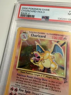 2000 POKEMON BASE SET 2 CHARIZARD 4 HOLO NEAR MINT WOTC NM PSA 7 - Image 2