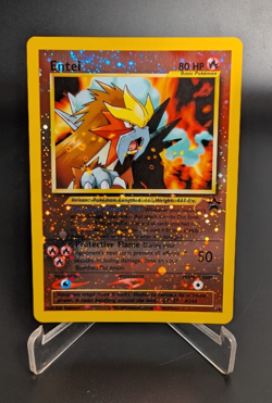 Entei - WOTC Black Star Promo #34 - Pokemon TCG - MP - Double Swirl (See Photos) - Image 1