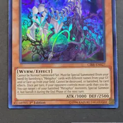 Yugioh - 3x Metaphys Executor, CIBR-EN027 - NM Super Rare - 2x 1st + 1 Unl, 2017 - Image 3
