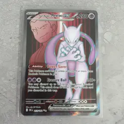 Team Rocket's Mewtwo ex 213/182 Ultra Rare Holo Destined Rivals NM Pokemon TCG - Image 1
