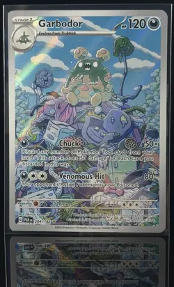 Pokemon TCG Garbodor SV04: Paradox Rift 204/182 Illustration Rare Holo Eng - Image 1