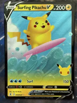 Pokemon Surfing Pikachu V CELEBRATIONS 008/025 nm - Image 1
