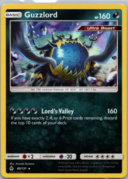Pokemon TCG Guzzlord 80/131 Forbidden Light Holo NM - Image 1