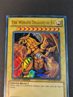 Yugioh TCG - 1x the Winged Dragon of Ra - YGLD-ENG03 - LP/MP, Limited Ultra Rare - Image 3
