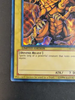Yugioh TCG - 1x the Winged Dragon of Ra - YGLD-ENG03 - LP/MP, Limited Ultra Rare - Image 5
