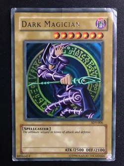 YuGiOh Dark Magician SDY-006 Ultra Rare (Heavy Play/Damaged) - Image 1