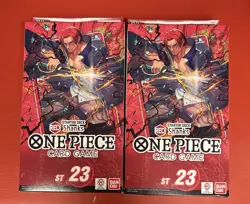 One Piece Card Game ST 23 Red Shanks Starter Deck New Sealed St23 (Lot of 2) - Image 1