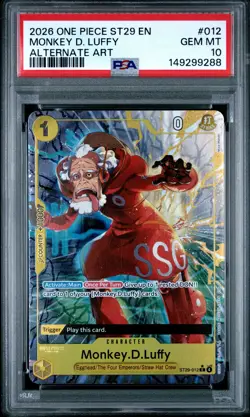 2026 One Piece Starter Deck St29-012 Egghead Monkey D. Luffy Alt Art PSA 10 #012 - Image 1