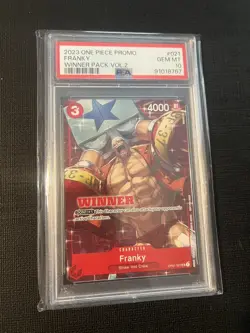 PSA 10 Franky Winner OP01-021 Tournament Pack Vol.2 One Piece - Image 1