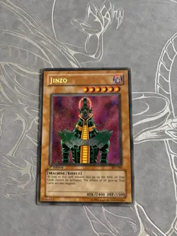 Yu-Gi-Oh Jinzo PSV-000 Ami 1st Edition Secret Rare 2002 Mod./Heav. Played Yugioh - Image 1