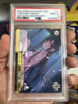 Asuna Together Tonight PSA 10 - SAO 10th Anniversary - Weiss Schwarz Japanese - Image 1