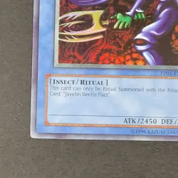 Yugioh TCG - 2x Javelin Beetle - PP01-EN013 - NM - Super Rare - Unlimited - 2007 - Image 5