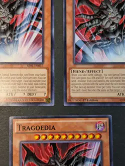 Yugioh TCG - 3x Tragoedia - SR01-EN017 - NM/LP -1st Edition - Common - 2016 - Image 5