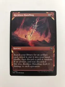 Reckless Handling Showcase MTG Magic the Gathering Card NM Near Mint MAT - Image 1