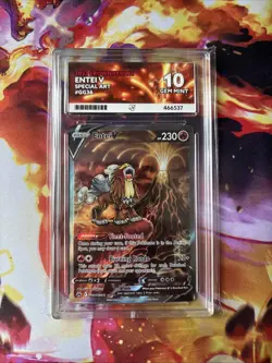 Pokemon Crown Zenith Entei v Ultra Rare Card GG36/GG70 Ace 10 Graded! - Image 1