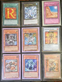 Binder Page of Yu-Gi-Oh Cards M-NM Unplayed Shonen Jump 1st Edition Holo - Image 1