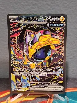 Iron Hands EX 154/131 Illustration Rare Pokemon Card Prismatic Evolutions VeryLP - Image 1