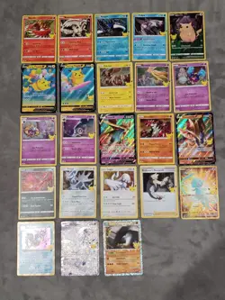 Lot of Pokemon Cards 25th Anniversary Celebration Pikachu Mew Gyarados Reshiram - Image 1