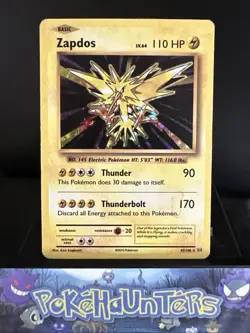 Pokemon Card Zapdos 42/108 XY Evolutions Holo Rare Played - Image 1