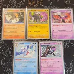 Twilight Masquerade Non Holo Deck Exclusives (5 Cards) Pokemon Tcg - Image 1