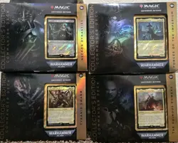 WOTC Magic the Gathering Warhammer 40K 4 Commander Deck - 404 Cards 195166173443 - Image 1