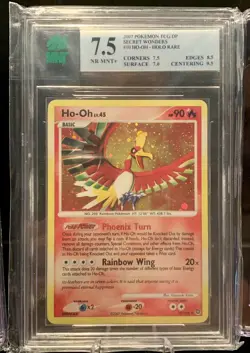 Pokemon Diamond & Pearl - Ho-Oh Holo - Secret Wonders #10 - MNT 7.5 (POP 2!) - Image 1