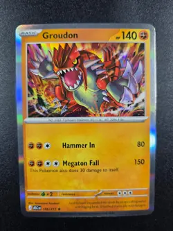 Groudon 108/217 ME: Ascended Heroes Holo NM Pokemon TCG - Image 1