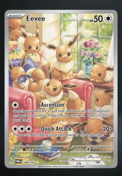 Eevee 188/167 IR Illustration Rare Pokemon Twilight Masquerade - Image 3