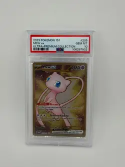 Pokemon 151 Mew ex Metal Promo 205/165 Hyper Rare Ultra Premium PSA 10 Gem Mint - Image 1