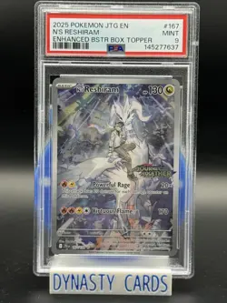 2025 Pokemon Journey Together N’s Reshiram Stamped PSA 9 - Image 1