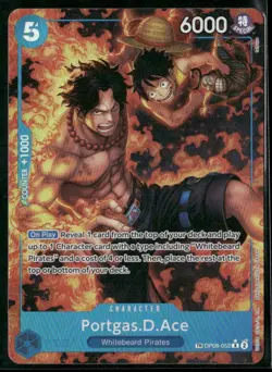 2025 One Piece Portgas D. Ace Treasure Rare Alternate Art #OP08-052 - Image 1
