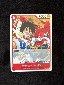 Monkey.D.Luffy P-001 Super Pre-Release Participant Promo One Piece Tournament - Image 1