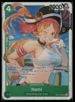 2025 One Piece Nami The Azure Sea's Seven Foil Alternate Art #031 - Image 1