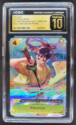 2024 ONE PIECE KIKUNOJO RARE OP06-104 CGC 10 PRISTINE G PT - Image 1