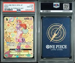 2024 ONE PIECE JPN OP09-EMPERORS IN THE NEW WORLD #106 NAMI PSA 10 - Image 3