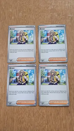 x4 Arven 166/198 Pokemon Card TCG Playset - Image 1