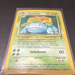 Venusaur 018/130 Base Set 2 1999 Holo Rare 100 HP Pokemon TCG Card - Image 3