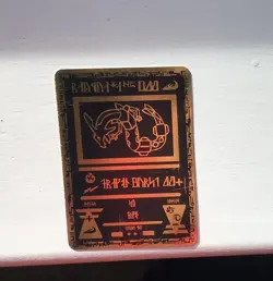 ￼ Ancient Gold Rayquaza Pokemon Card - Image 2