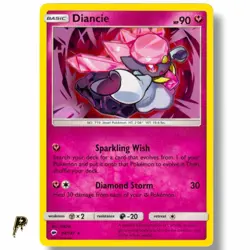 Diancie 94/147 - 2017 Burning Shadows Sun& Moon Holo Pokemon Card NM - Image 1