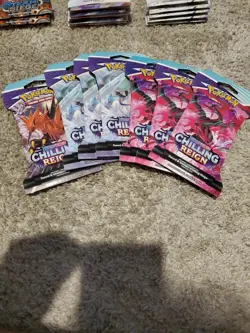 Pokemon TCG: Sword & Shield - Chilling Reign Sleeved Booster Pack (10 Cards) 820650828478 - Image 2