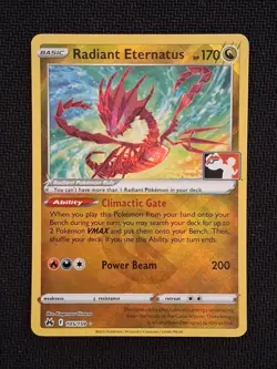 Radiant Eternatus Pokemon Prize Pack Series 3 Promo Pokemon Card NEAR MINT NM - Image 1