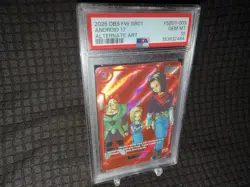 Dragon Ball Super Card Game Fusion World Manga Android 17 Alt Art SB01-003 PSA10 - Image 1
