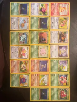 20 Card Pokemon Lot. ALL Jungle Set. ALL 1st Edition! All LP or MP - Image 1