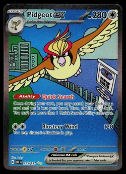 Pokemon Card - Pidgeot ex Obsidian Flames 225/197 Special Illustration Rare - Image 1