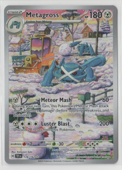 Pokemon TCG Metagross Illustration Rare Card 178/162 SV05: Temporal Forces NM+ - Image 1