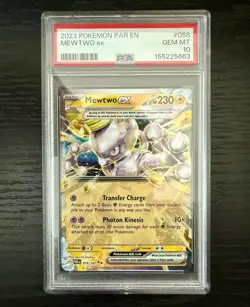Pokemon TCG Mewtwo EX SV-Paradox Rift #58/182 Double Rare Card - Image 1