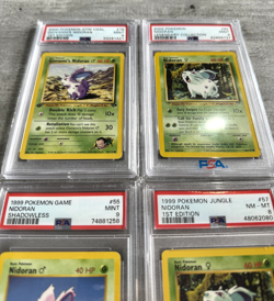 Pokemon Nidoran Lot, 4 PSA Graded Cards Reserved for GlutenFreeCards - Image 4