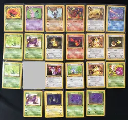 POKEMON Team Rocket 1ST Edition Lot 21 Cards: 2 Rares, 4 Uncommons, 15 Commons - Image 1