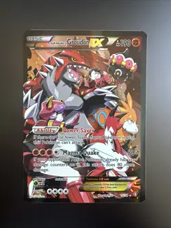 Pokemon Team Magma's Groudon EX Holo Card 15/34 Double Crisis 2015 - Image 1